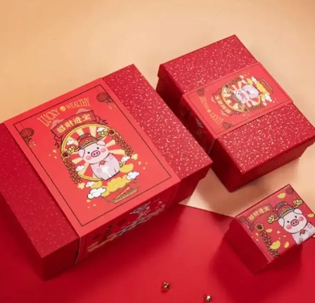 年货精品礼盒农产品包装盒 手提瓦楞纸盒定制